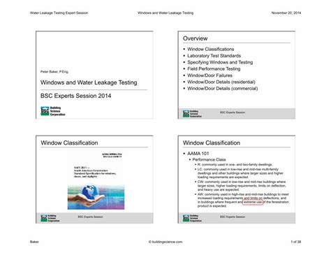 Windows and Leakage Overview 